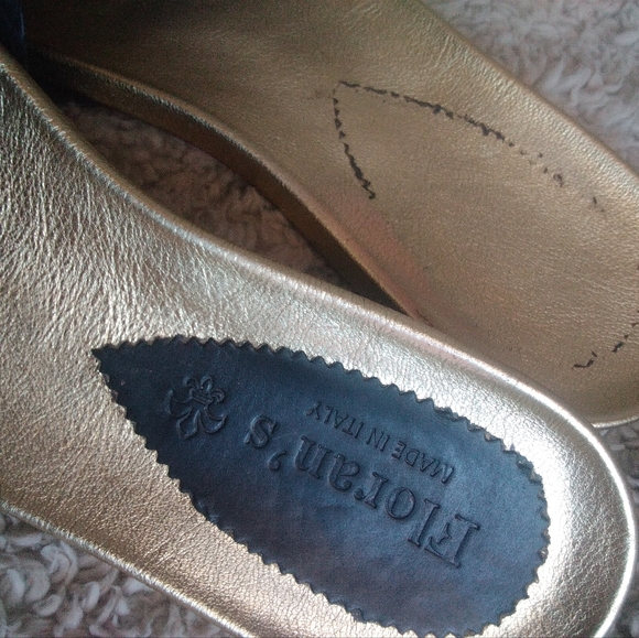 Floran's Italian made leather Sandals size 38 7.5 - Picture 4 of 6